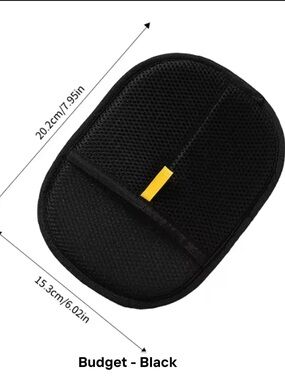 Budget Black Pet Grooming Glove - Gentle Deshedding for Dogs